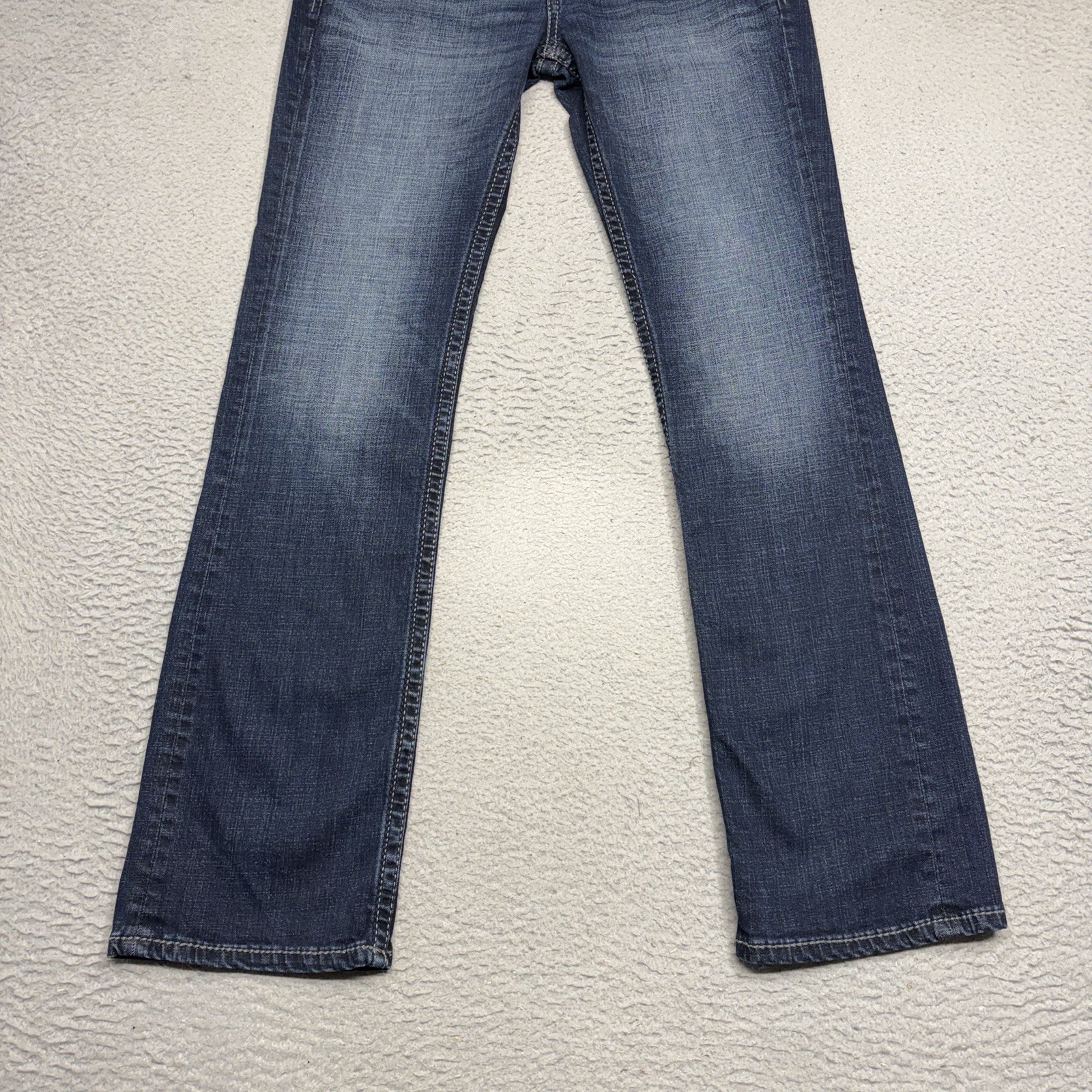 BKE Buckle Aiden Boot Leg Jeans Men 28 Blue Denim Dark Wash Pants Cotton 28×32
