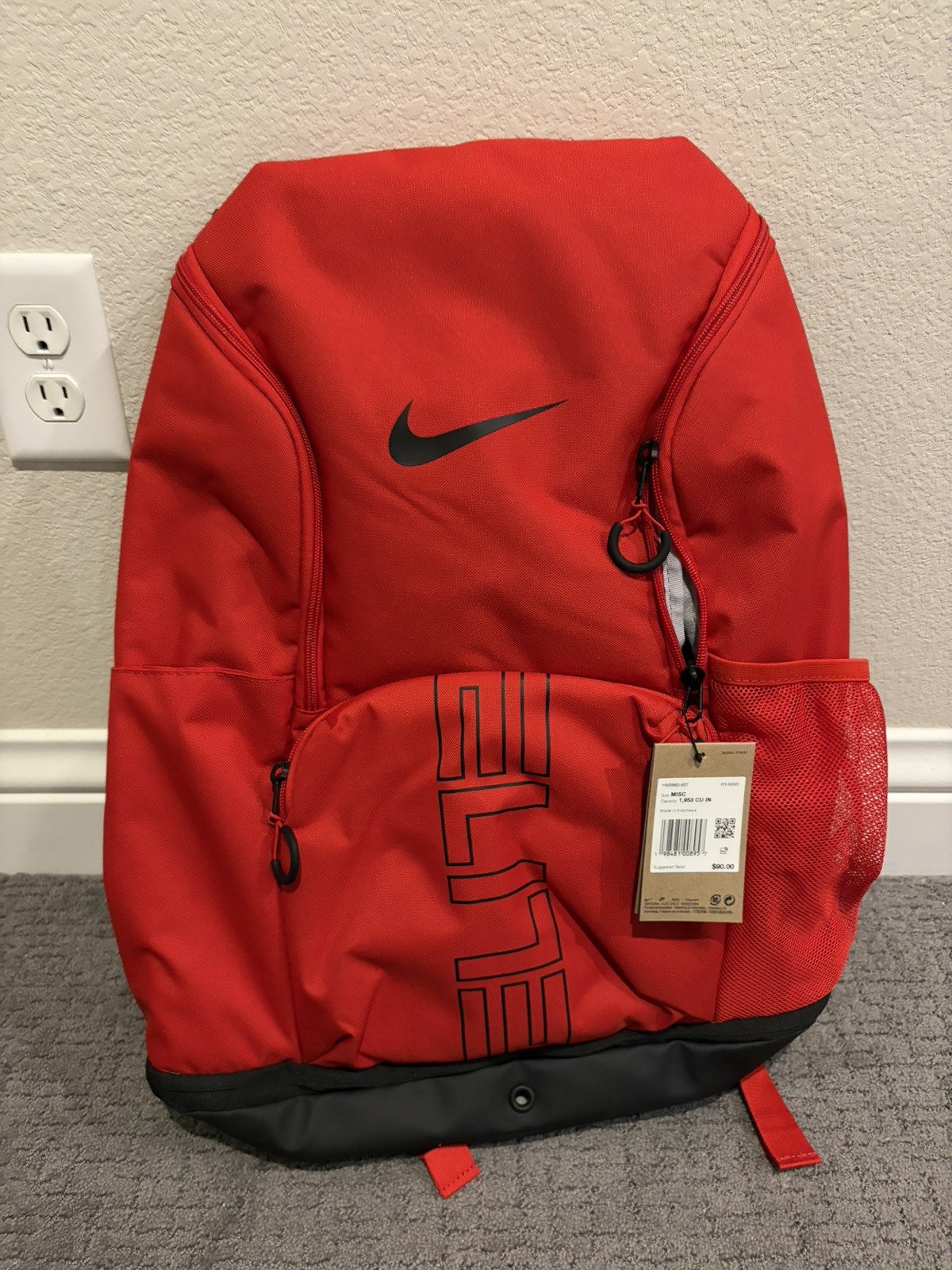 NIKE Varsity Elite Backpack HM9965-657 Red