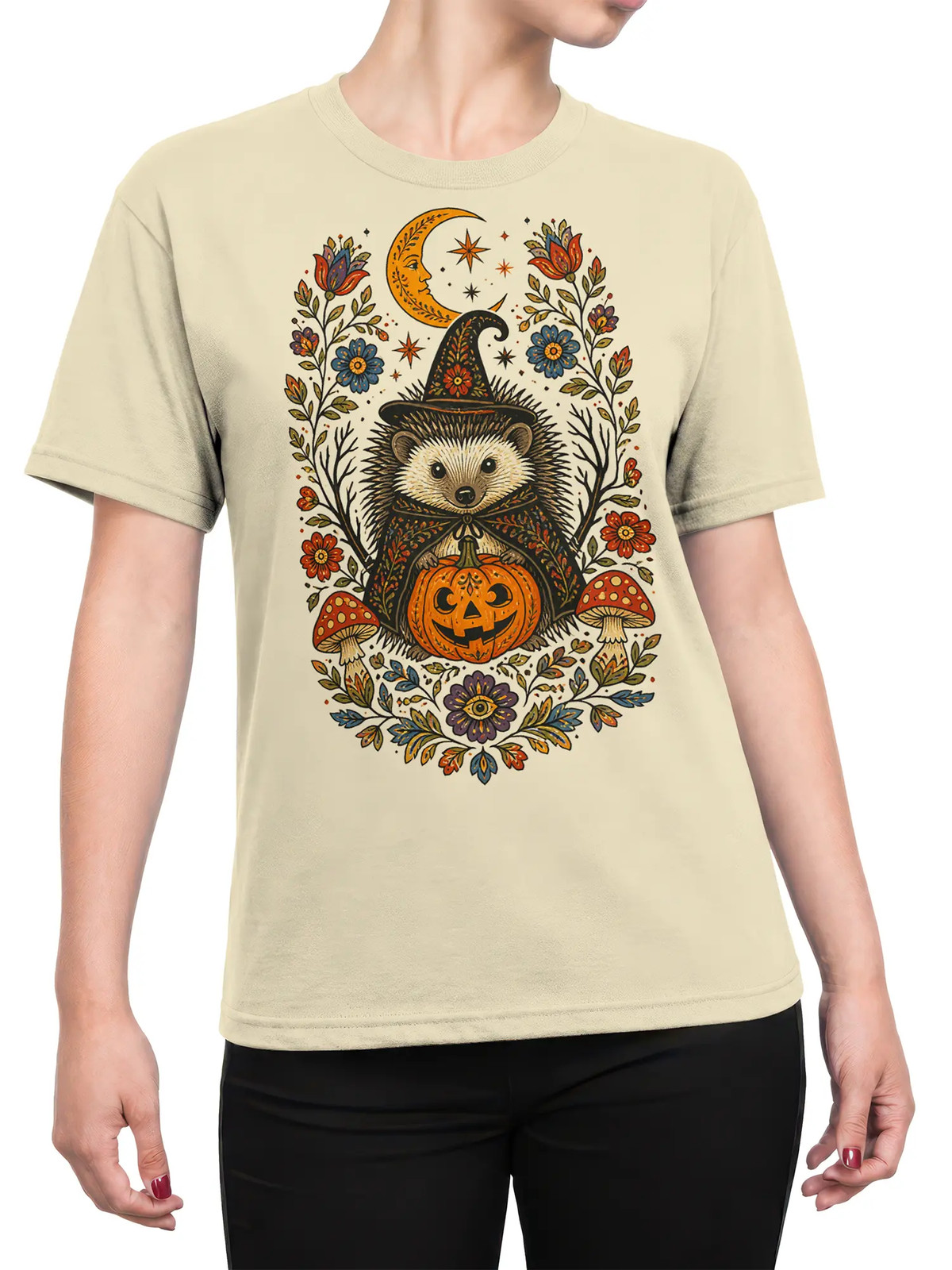 Moonlit Hedgehog Fantasy T-Shirt | Unisex