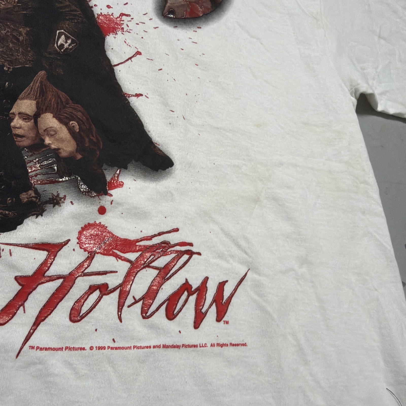 Vintage 1990s Sleepy Hollow Horror Movie Promo Tim Burton Paramount T-Shirt XL