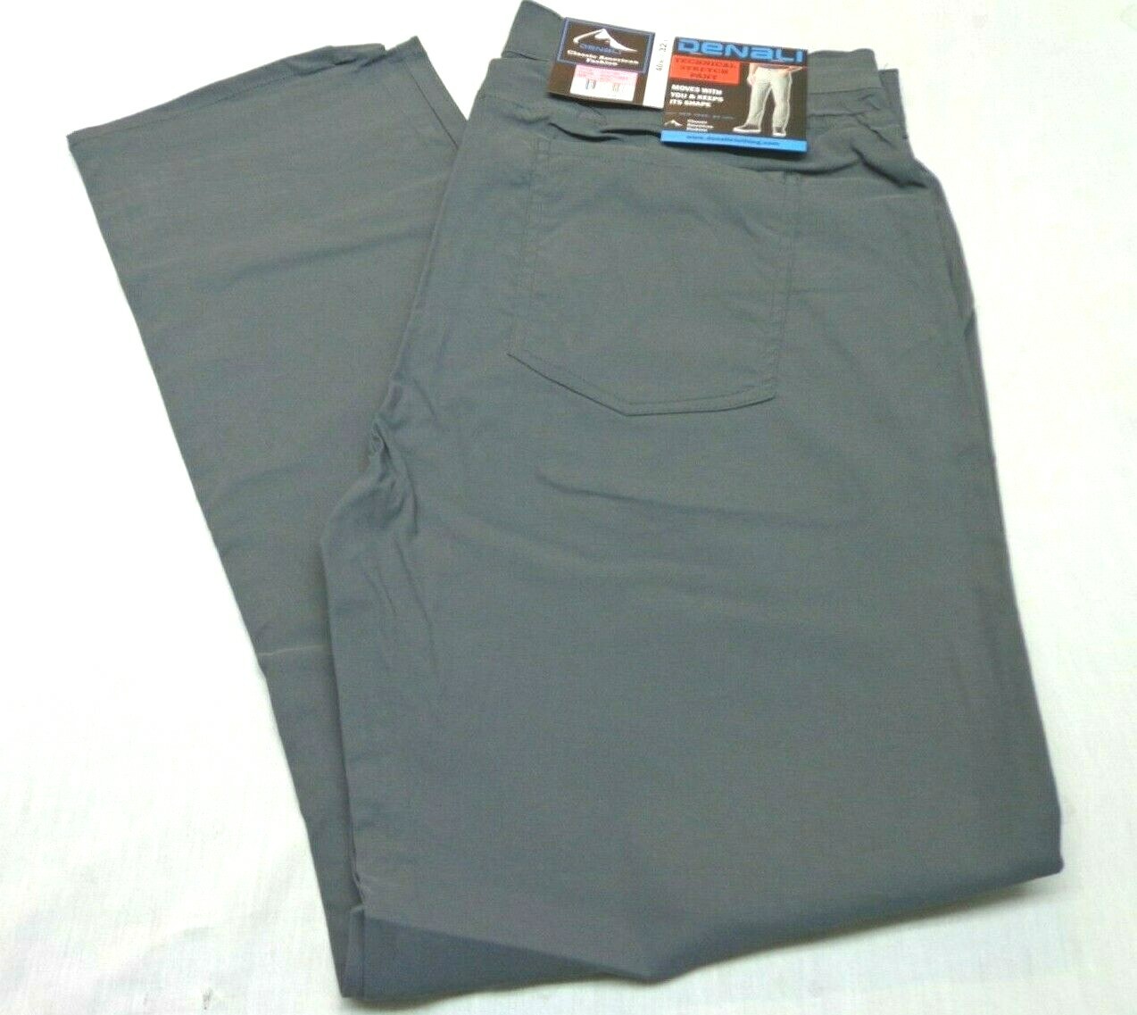 DENALI Dusty Grey Technical Stretch Pants NWT 40/32 MSRP $54