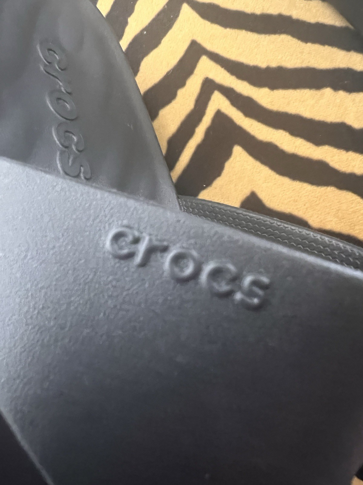 CROCS WOMENS GETAWAY PLATFORM TOE LOOP SANDAL SLIDE, size 9W, new w/o box