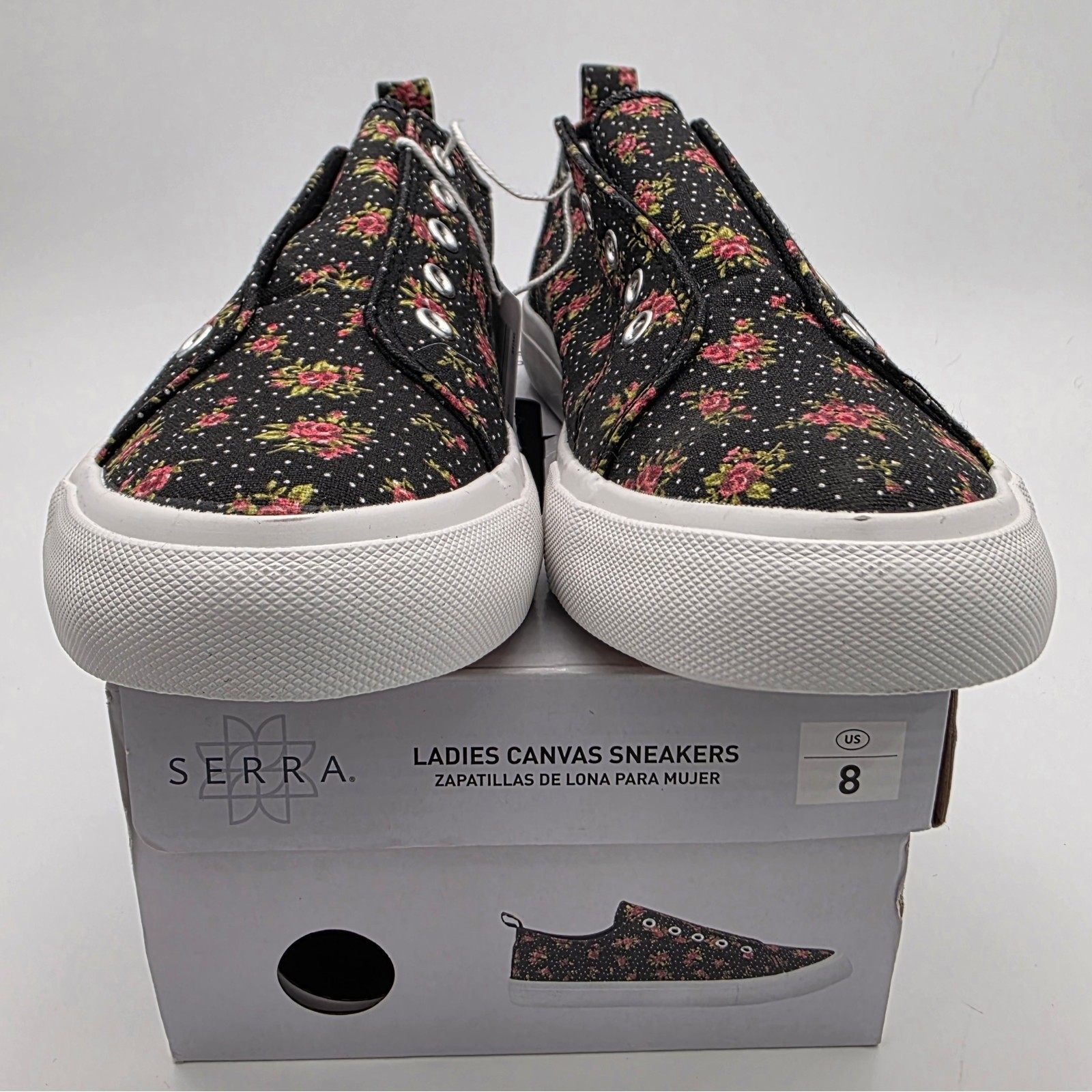 Serra Canvas Lace Up Sneakers Women’s Size 8 Little Scuffing On Rubber New #0184