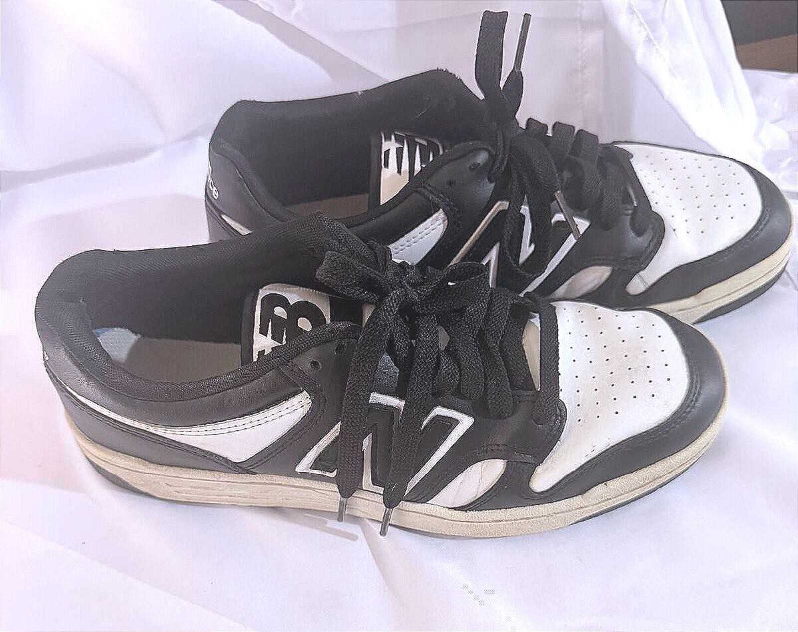 New Balance 480 Black White Panda Low Top Retro Sneakers Womens Size 7.5