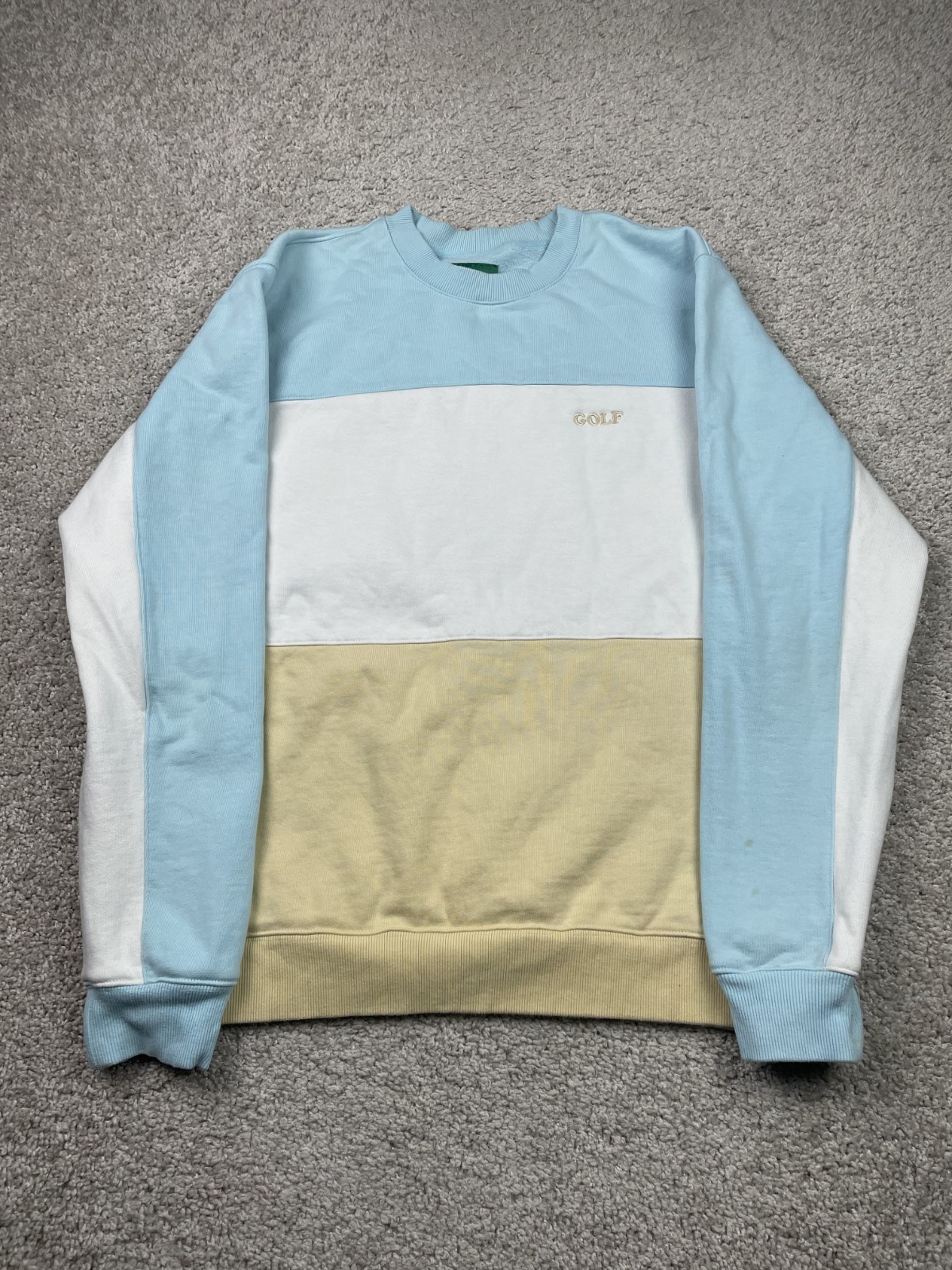 Golf Wang Bee Crewneck Sweater Men Large Multicolor Tyler Creator Wolf Gang RAP