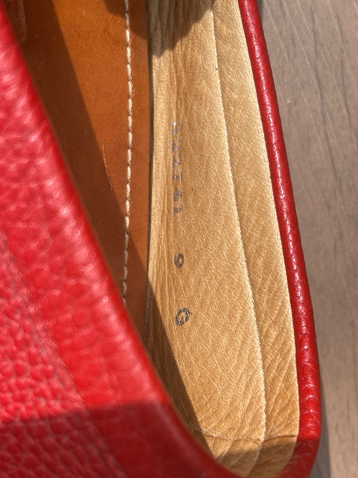 Gucci Men’s Red Damo Calfskin Leather Horsebit Driving Loafers🔥🔥🔥