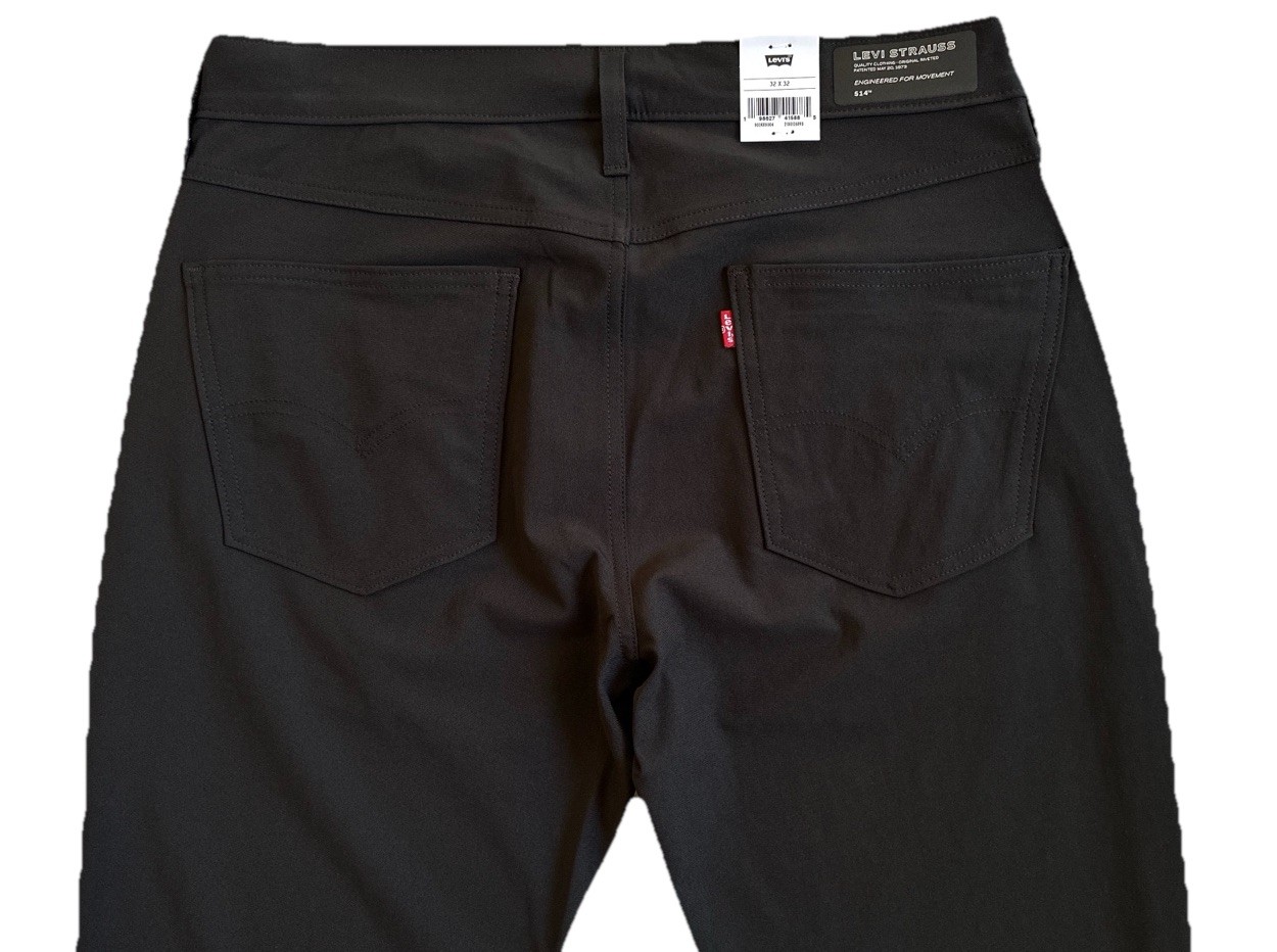 Levi’s Men’s 514 Straight Tech Pants, Black