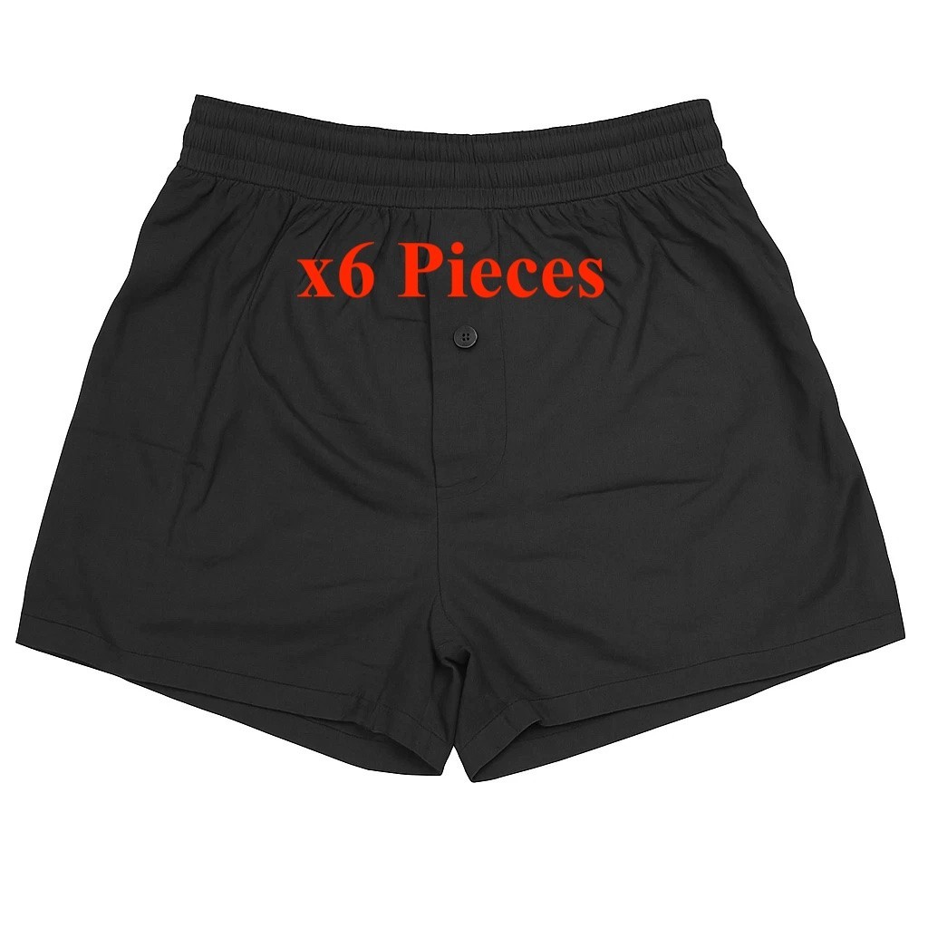 Classics Men’s Comfort Soft Knit Boxers Comfort Black 6 Pk Underwear