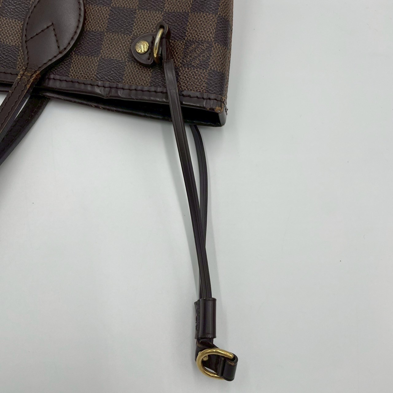 LOUIS VUITTON Damier Ebene Neverfull PM N51109 Tote Bag Brown Women’s 2467