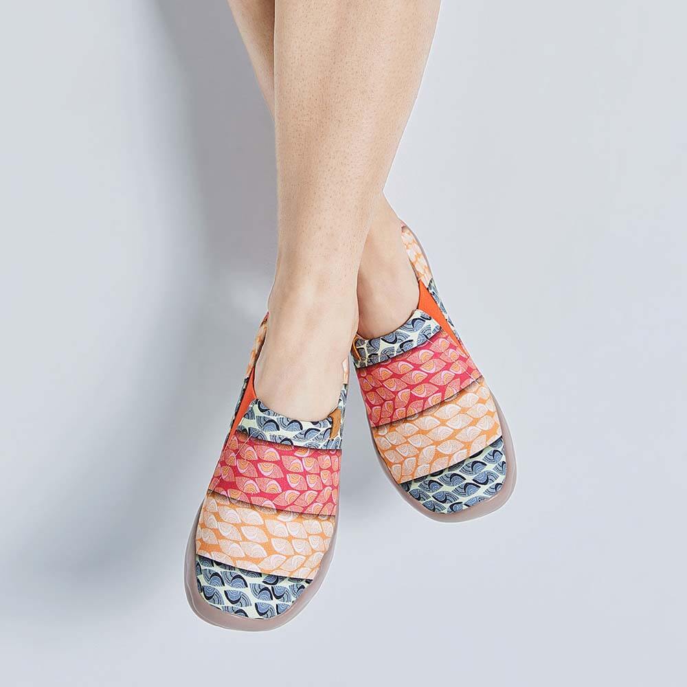 Women Size 5-12 UIN Slip On Shoes Canvas Comfortable Loafers “bodhi leaf”