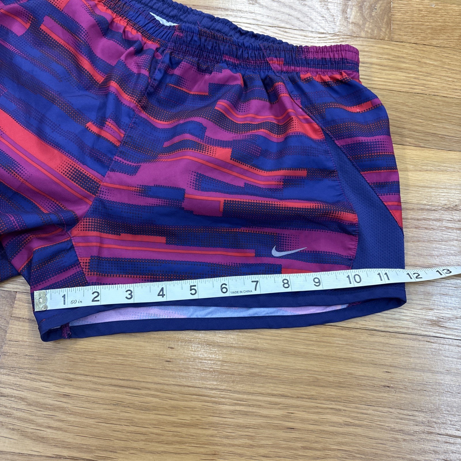 Nike Running Shorts Size Small Red Blue Purple