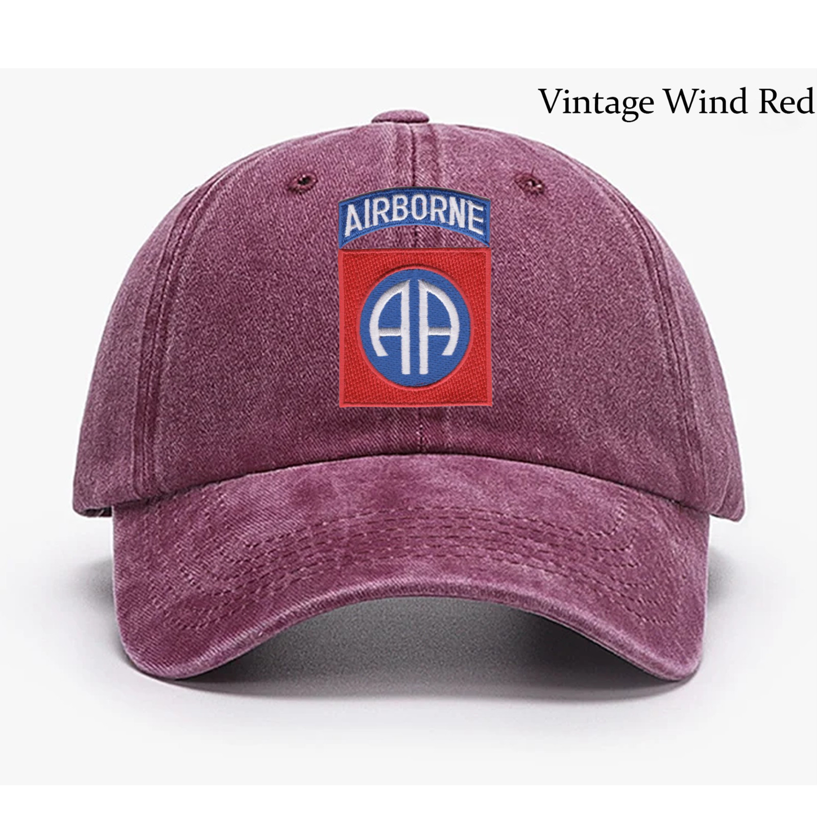 Embroidered Hat 82nd Airborne Division, Veteran Cap, Trucker Hat, Baseball Cap