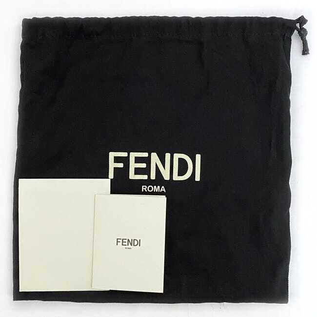 Fendi 2way bag sunshine mini f-21250 black tortoiseshell style 8BS051 unused