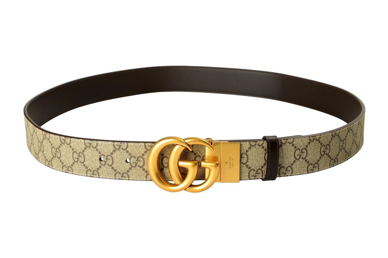 Gucci 100% Leather GG Marmont Reversible Belt US 30 IT 75