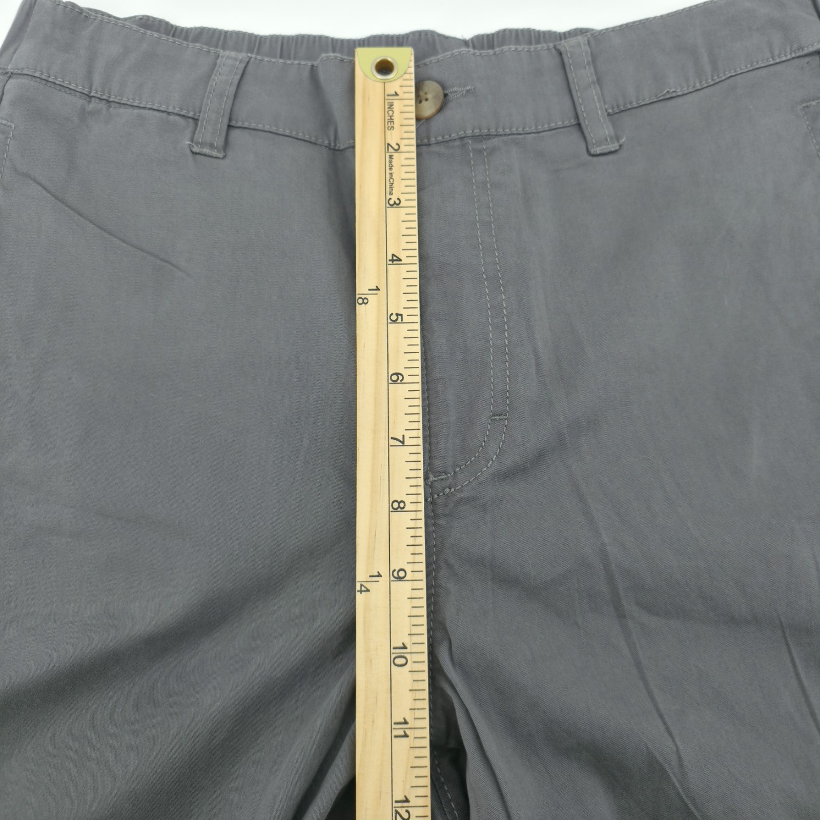 Pact Men’s Sz Medium Grey Canvas Pant Durable Bottoms Organic Cotton New
