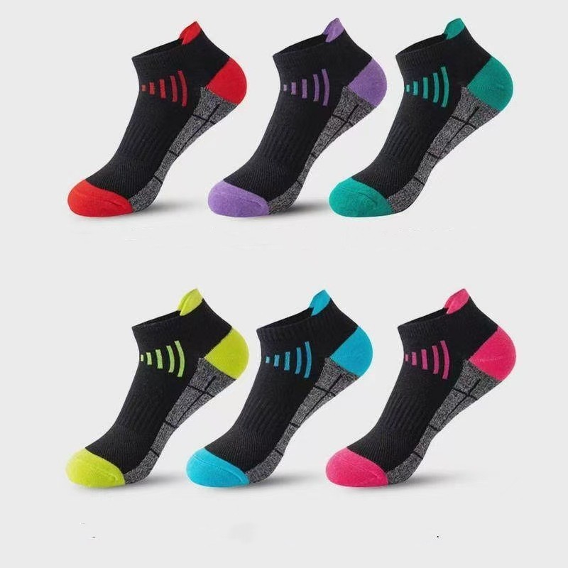 6Pairs Low Cut Cotton Ankle Mesh Solid Classic Athletic Sport Casual Women Socks