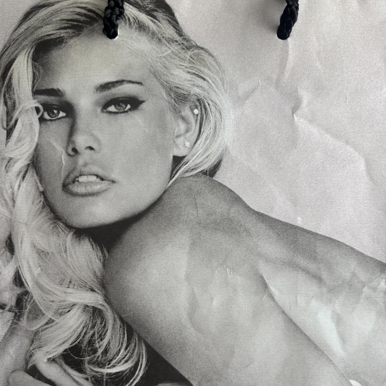 Anna Nicole Smith 1992 Guess paper bag limited addition 10.5 x 8.5 x 4.5 inches