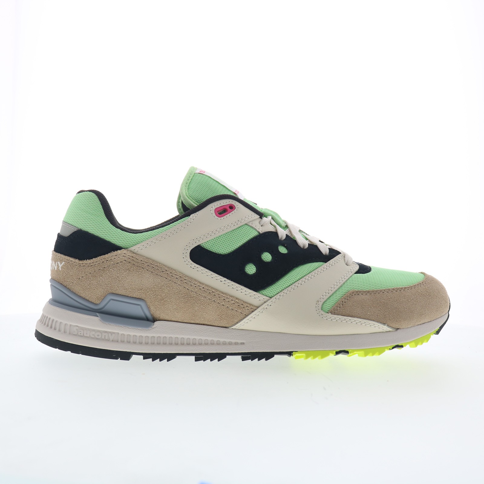 Saucony Courageous S70847-6 Mens Green Suede Lace Up Lifestyle Sneakers Shoes 14