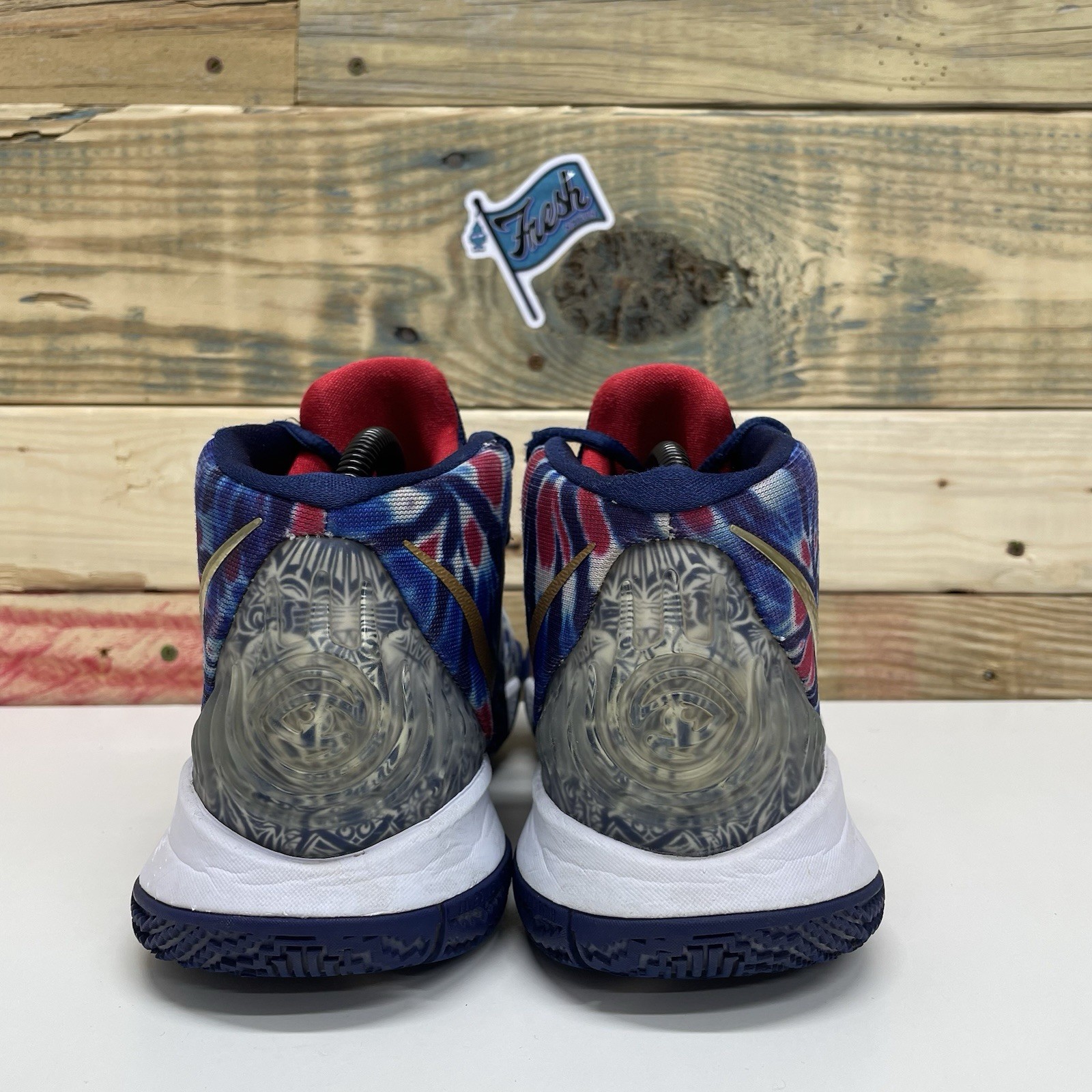 Nike Kybrid S2 “What The” USA Basketball Shoes Men’s Sz 8.5 Tie Dye Gold No Tag