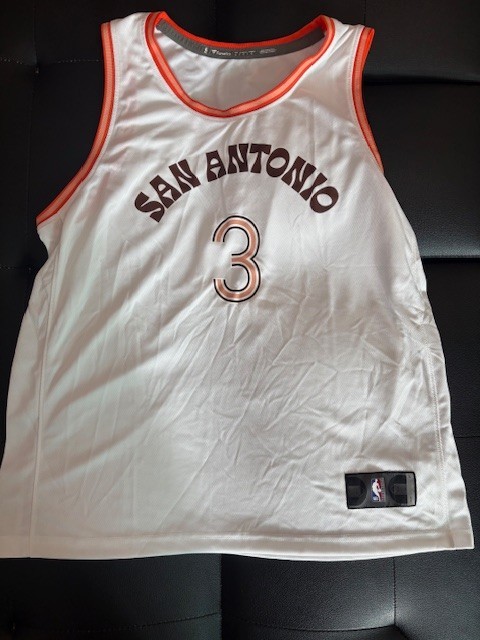 San Antonio Spurs Fanatics – Keldon Johnson – White/Brown/Orange – Mens Large