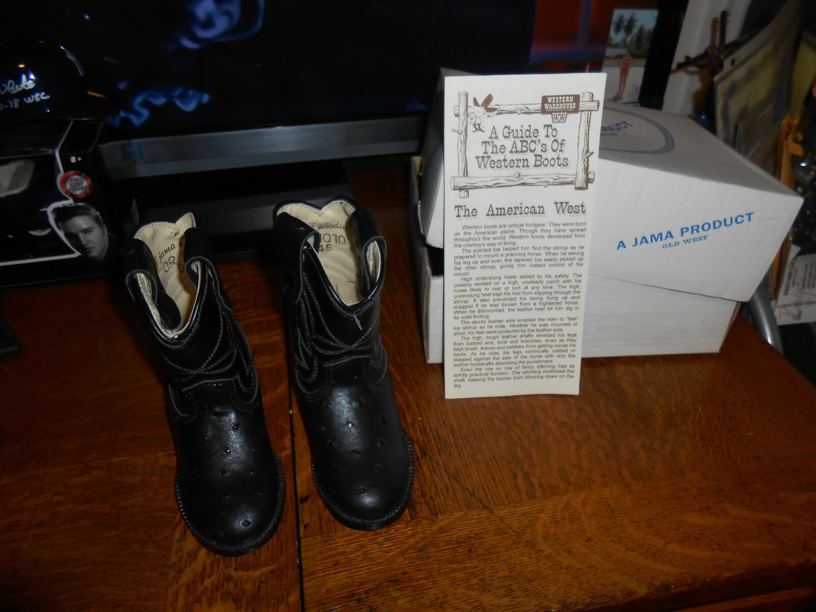RARE A JAMA PRODUCT OLD WEST KIDS COWBOY BOOTS SIZE 5 BRAND NEW FREE SHIPPING!
