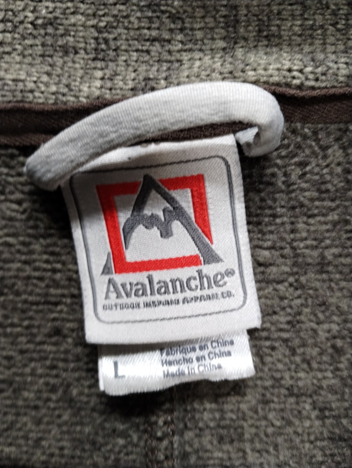 Avalanche Fullzip Jacket Mens Large Green Casual Outdoor Hike Warm