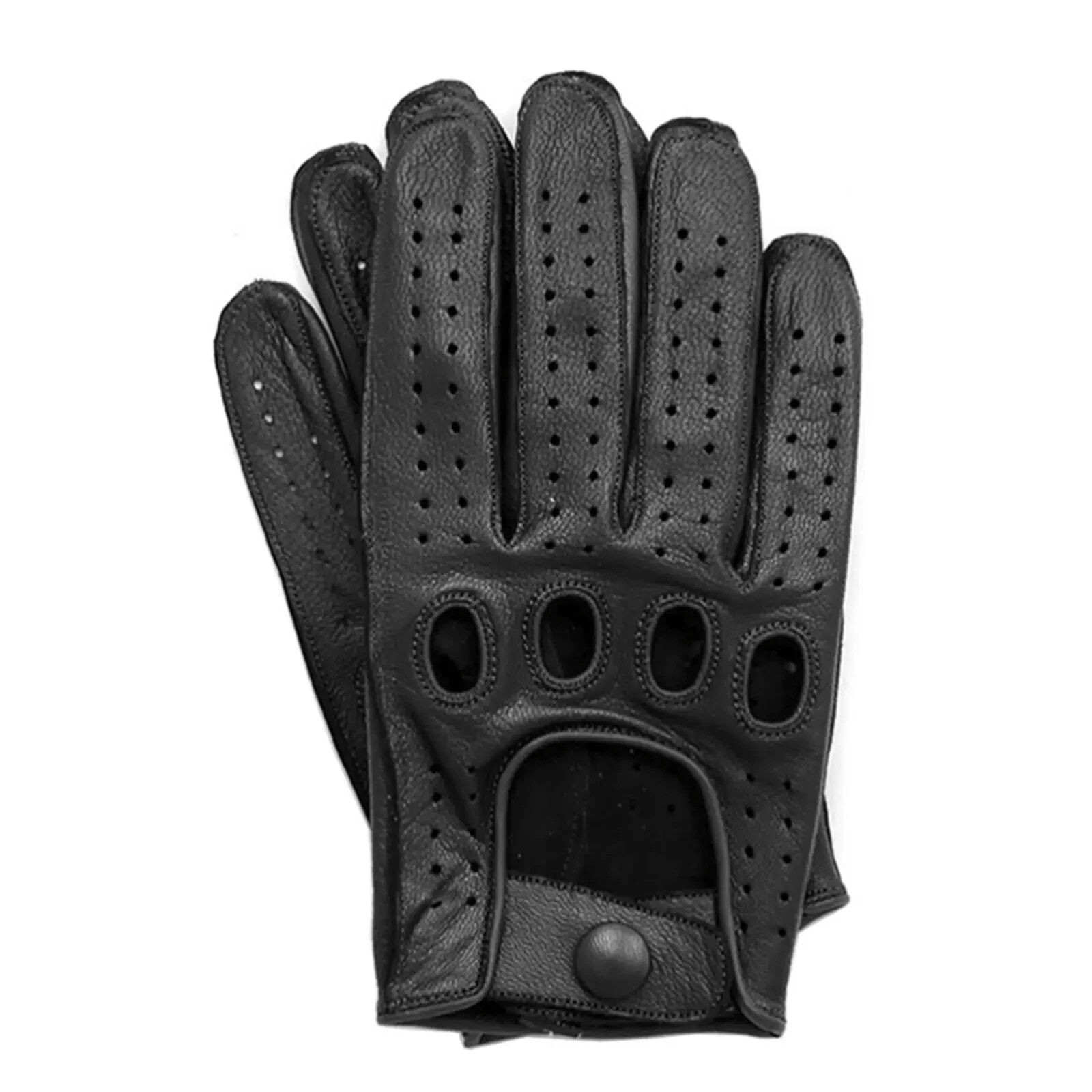 MEN’S 100% REAL GENUINE LEATHER DRIVING POLICE GLOVES CHAUFFEUR JEXA SPORTS