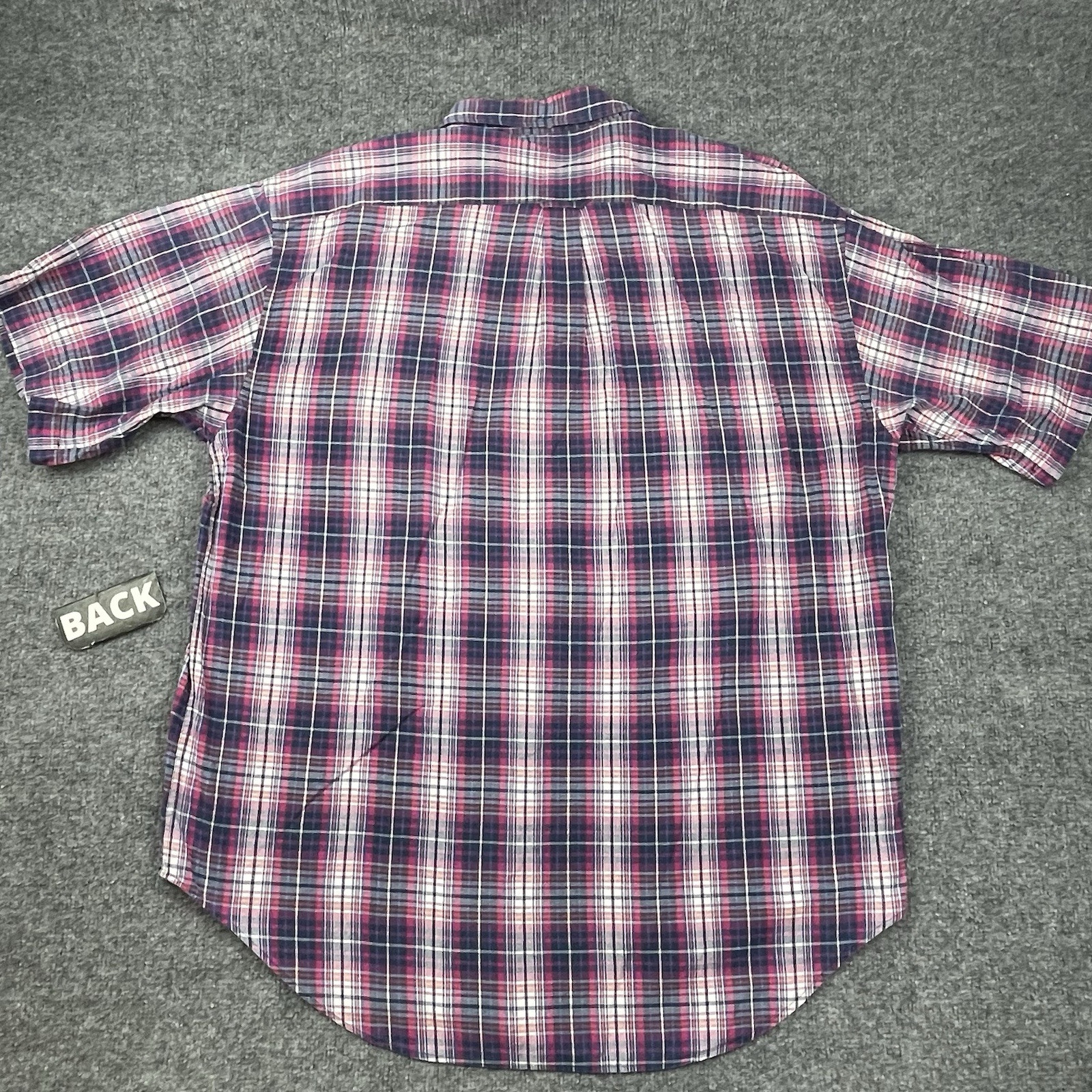 Vintage NORSPORT Shirt Men’s Extra Large Madras Button Up Plaid Checkered Preppy