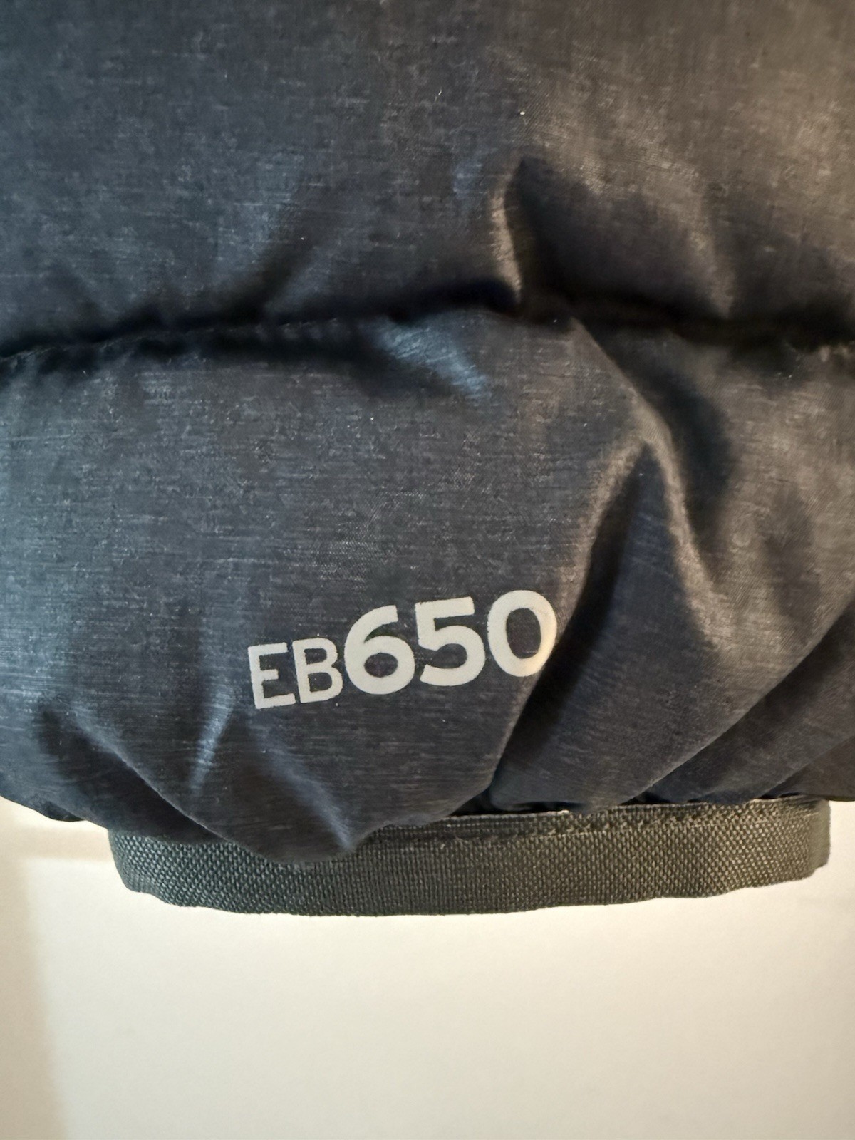 Eddie Bauer EB650 Men’s Medium Hooded Down Puffer Jacket Dark Gray Full Zip
