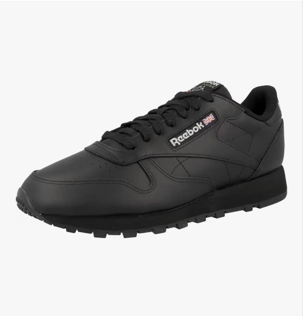 Reebok CLASSIC LEATHER Men 11 US Black Leather Sneakers Durable Classic