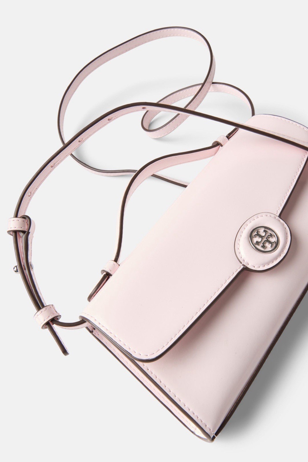 NWT Tory Burch MINI ROBINSON SPAZZOLATO CROSSBODY Bag In Pink Lily SOLD OUT!