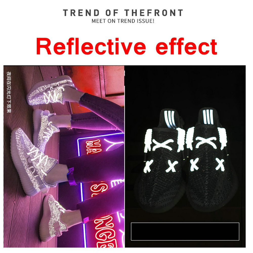 Reflective Round Rope Shoelaces 3M Laces Sneakers Sport Outdoor Climbing Boot