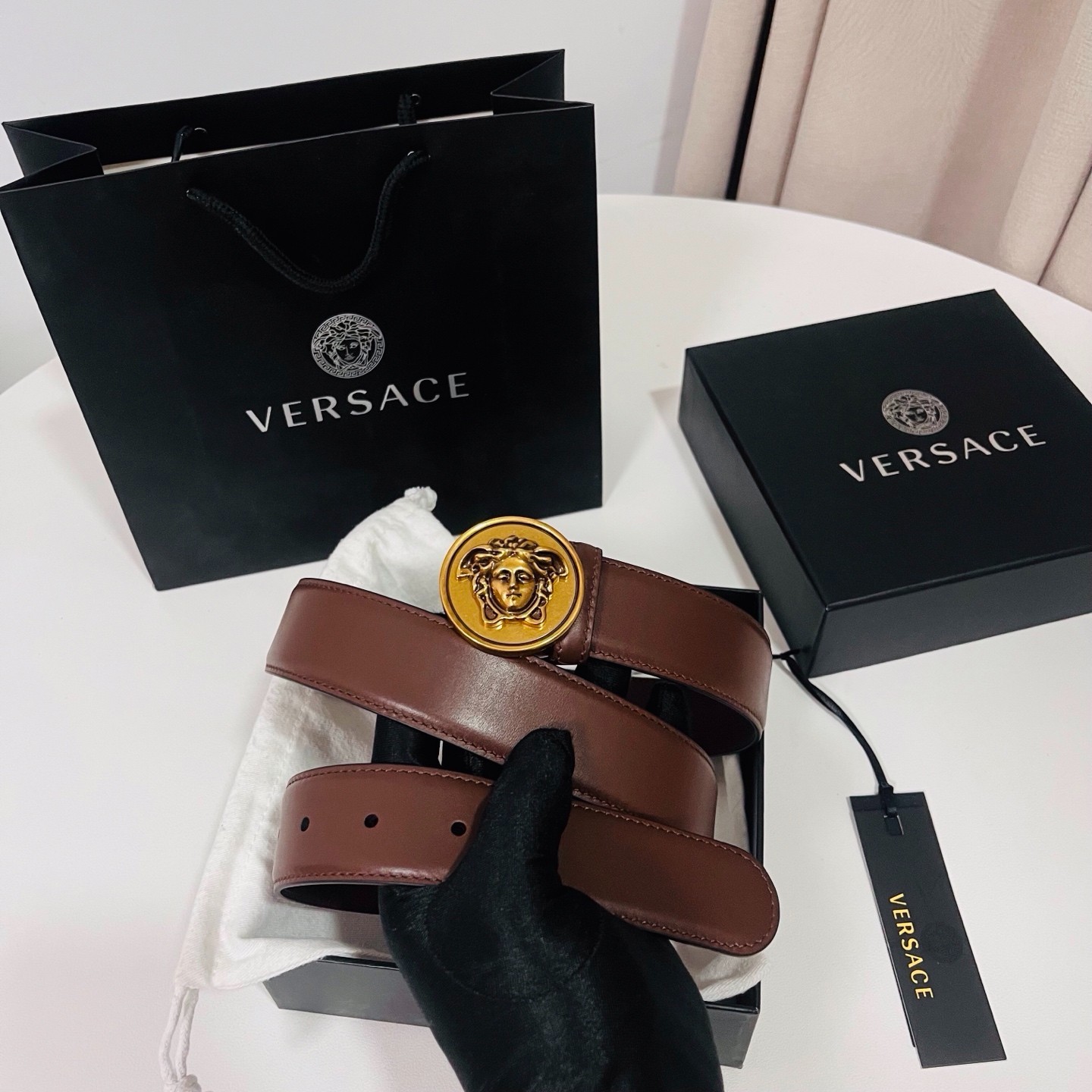 Versace belt for sale authentic Classic Belt Width:3.5cm/1.38in