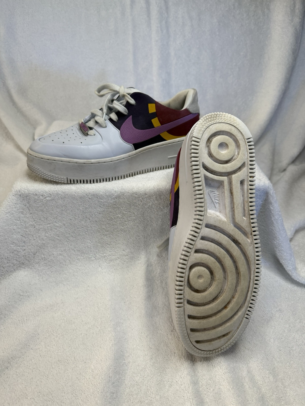 Nike Air Force 1 Sage Low Lx Women’s 9.5 Shoes White/Pink/Purple/Burgendy