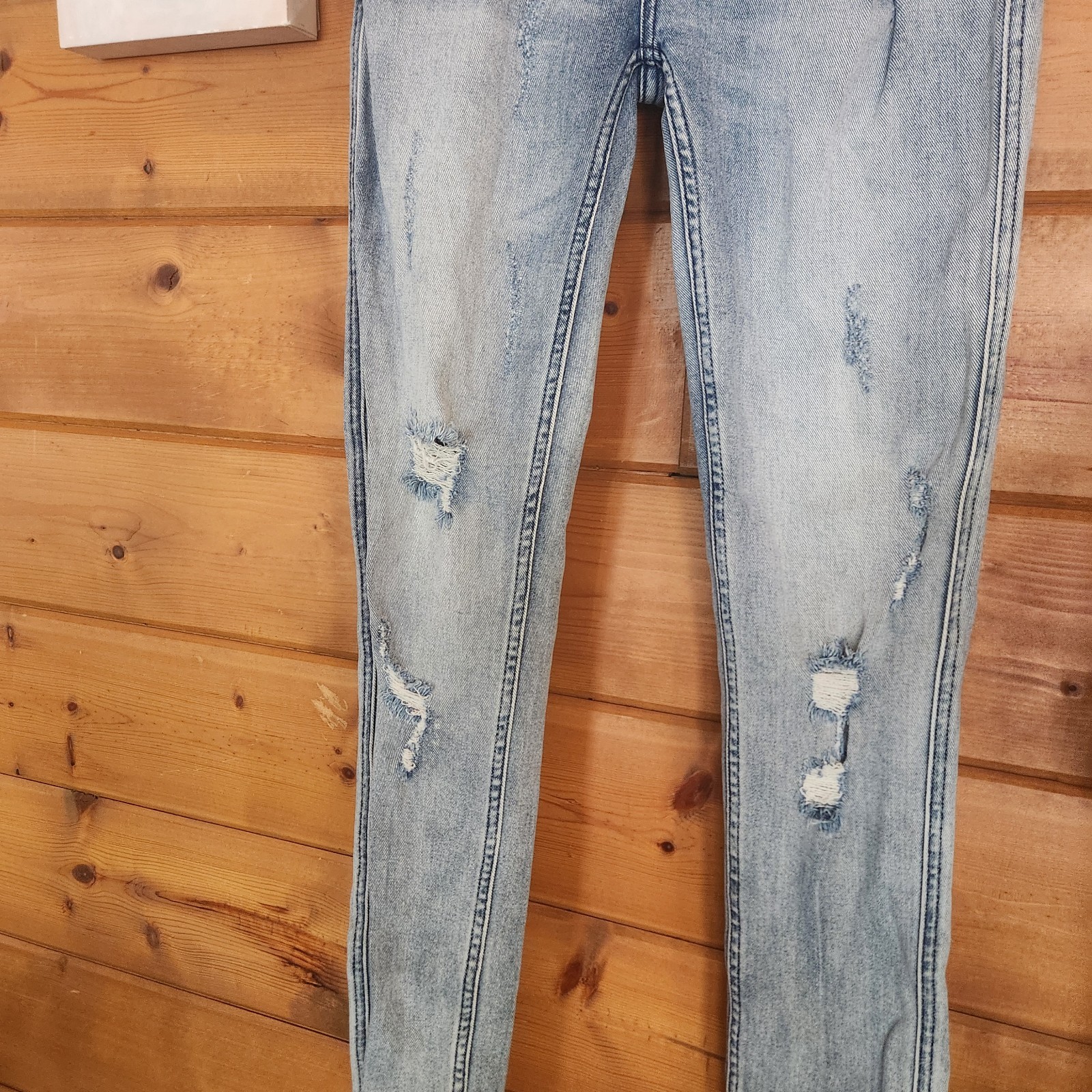 Ksubi Van Winkle 098 Trashed Dreams Stretch Jeans Distressed Embroidered Size 30