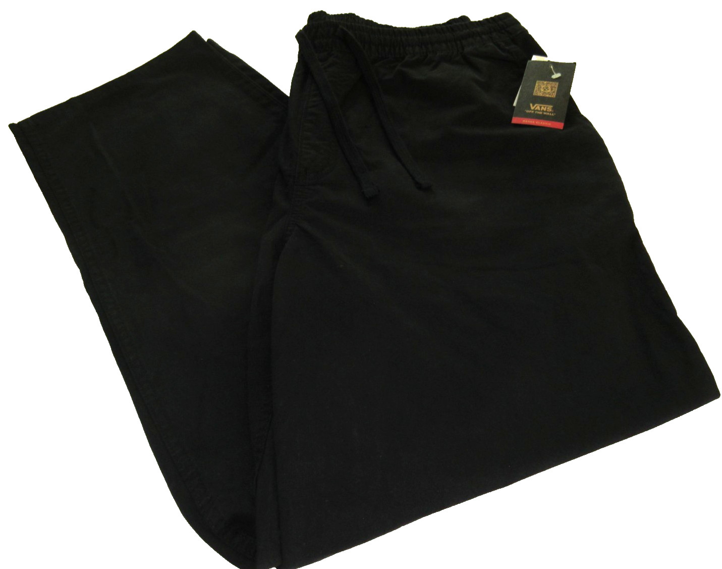 Vans Men’s Range Elastic baggy Tapered Fit Cotton pants Black Size XL NWT