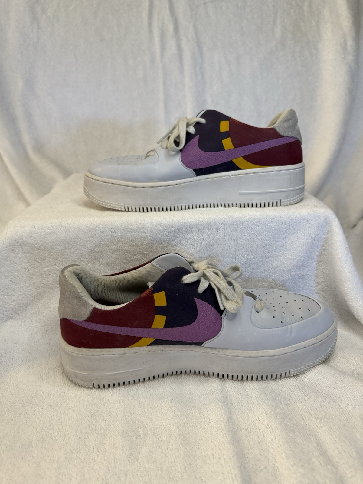 Nike Air Force 1 Sage Low Lx Women’s 9.5 Shoes White/Pink/Purple/Burgendy