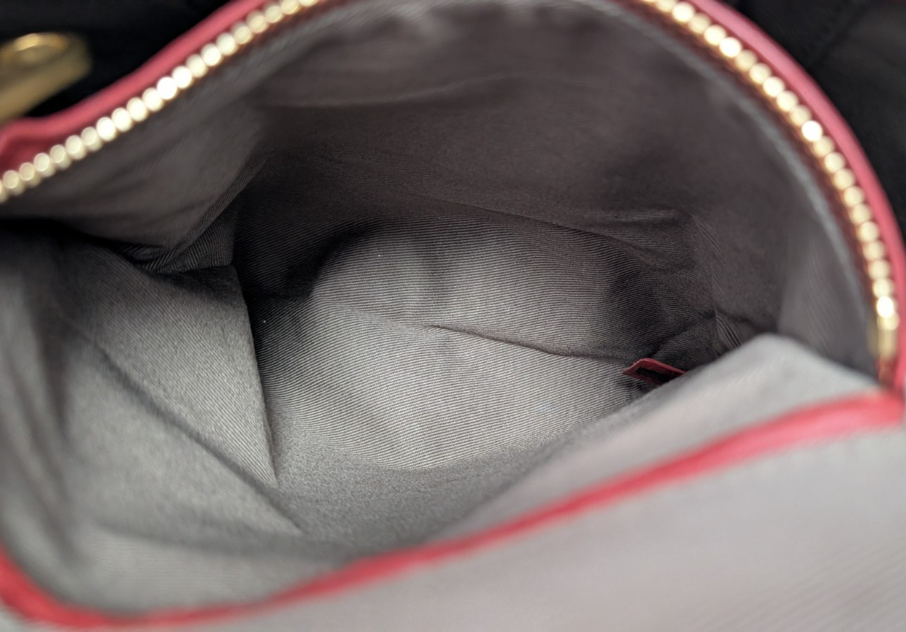 Chloe Marcie Shoulder Hand Bag Leather Red