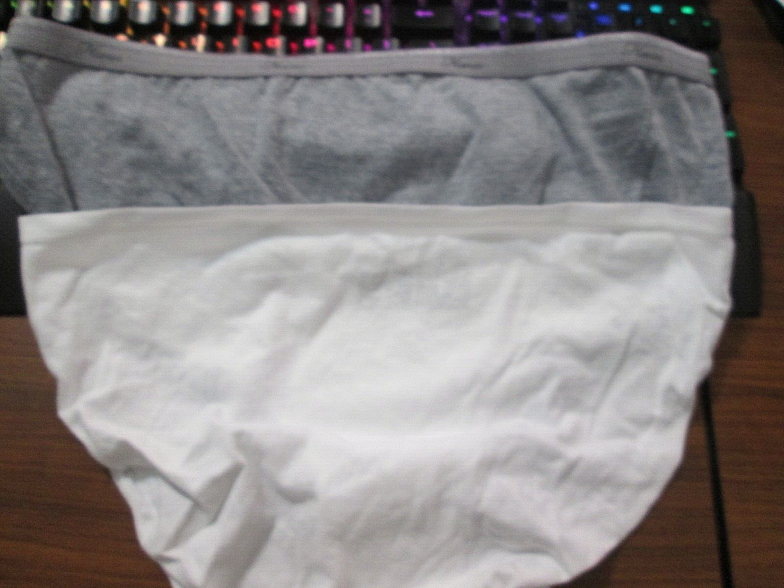 New Hanes & Auden Bikinis💕 Size 6 White + Gray Heather 100% & 75% Cotton