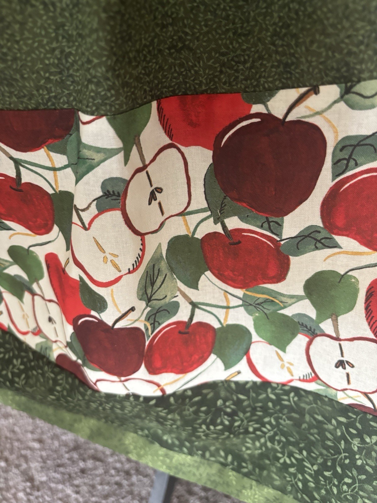 Handmade Skirt apple design for any season great for a teacher