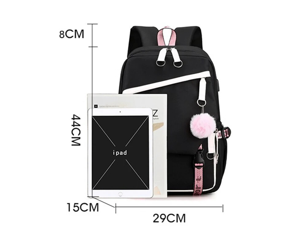 Kerokero/Keroppi/frog Backpack Rucksack School Bags USB Charging Backpack