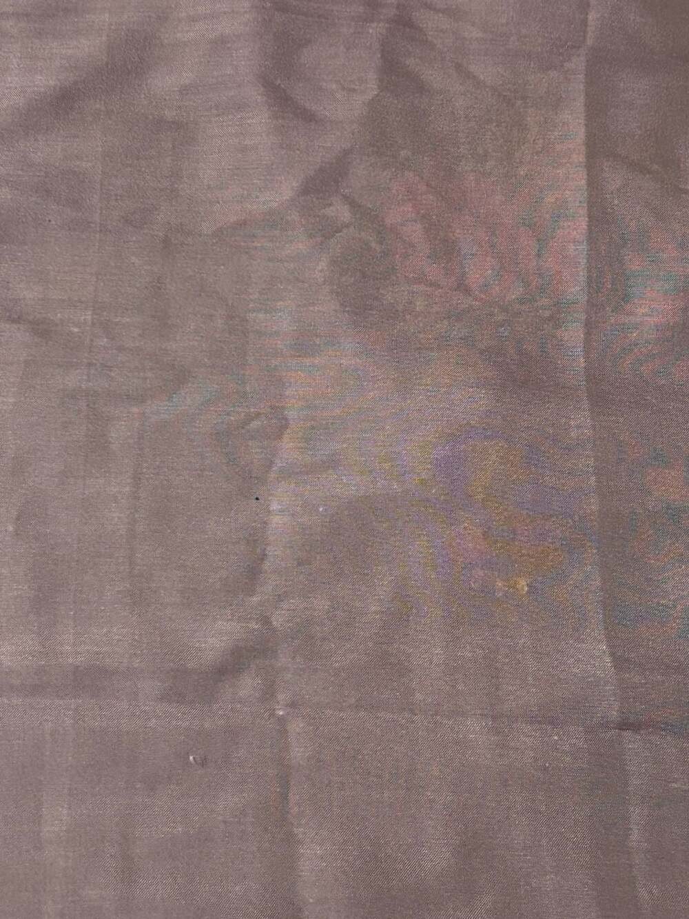 Eripek Purple Floral Print Silk Scarf with Oya Lace Edging