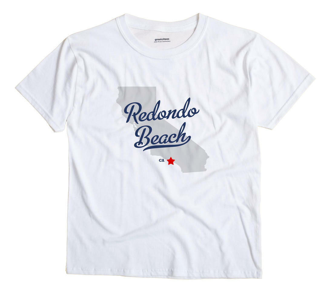 Redondo Beach California CA Calif T-Shirt MAP
