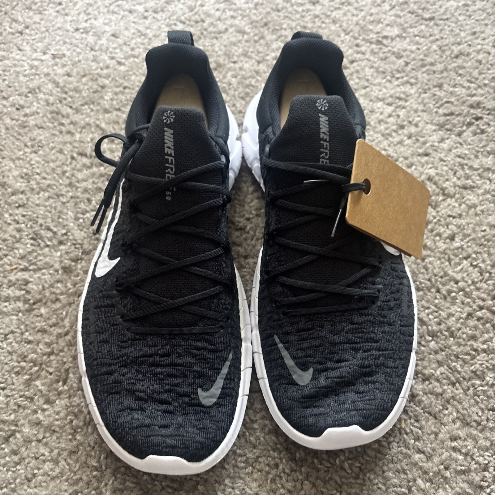 Nike Free RN 5.0 Next Nature BlackSmoke Grey-White CZ1884-001 Men’s Size 10.5