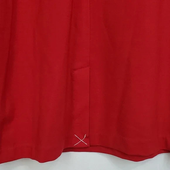 J.McLaughlin Tinley sheath dress classic red dolman sleeve stretch holiday party