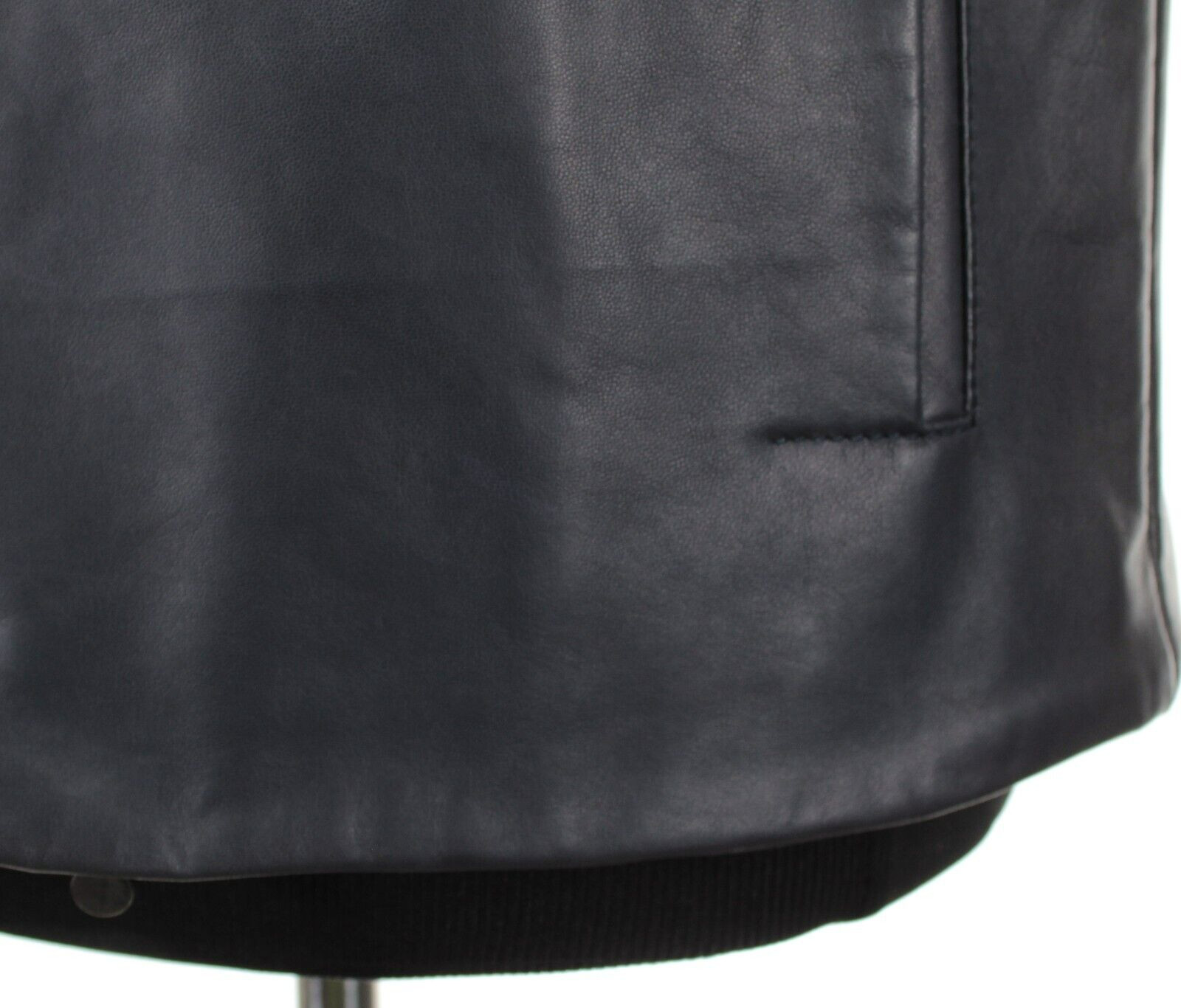 Hettabretz NWD 100% Lambskin Leather Vest Size 50 (~ M US) In Solid Blue