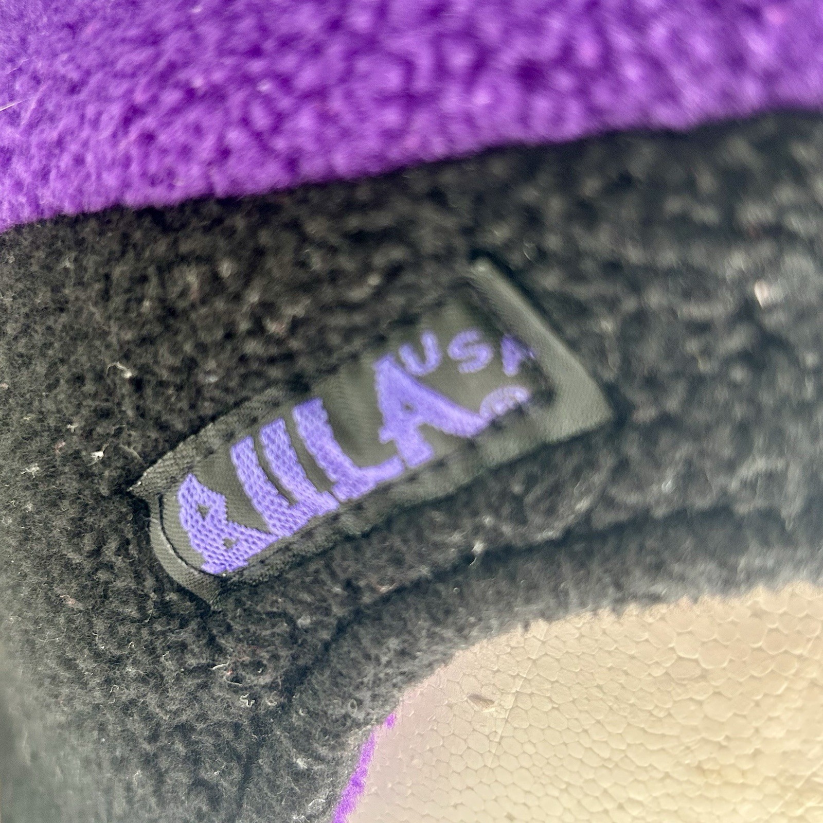 Vintage Bula Long Jester Hat Purple Black Fleece Winter Snowboard Ski 90s Cap