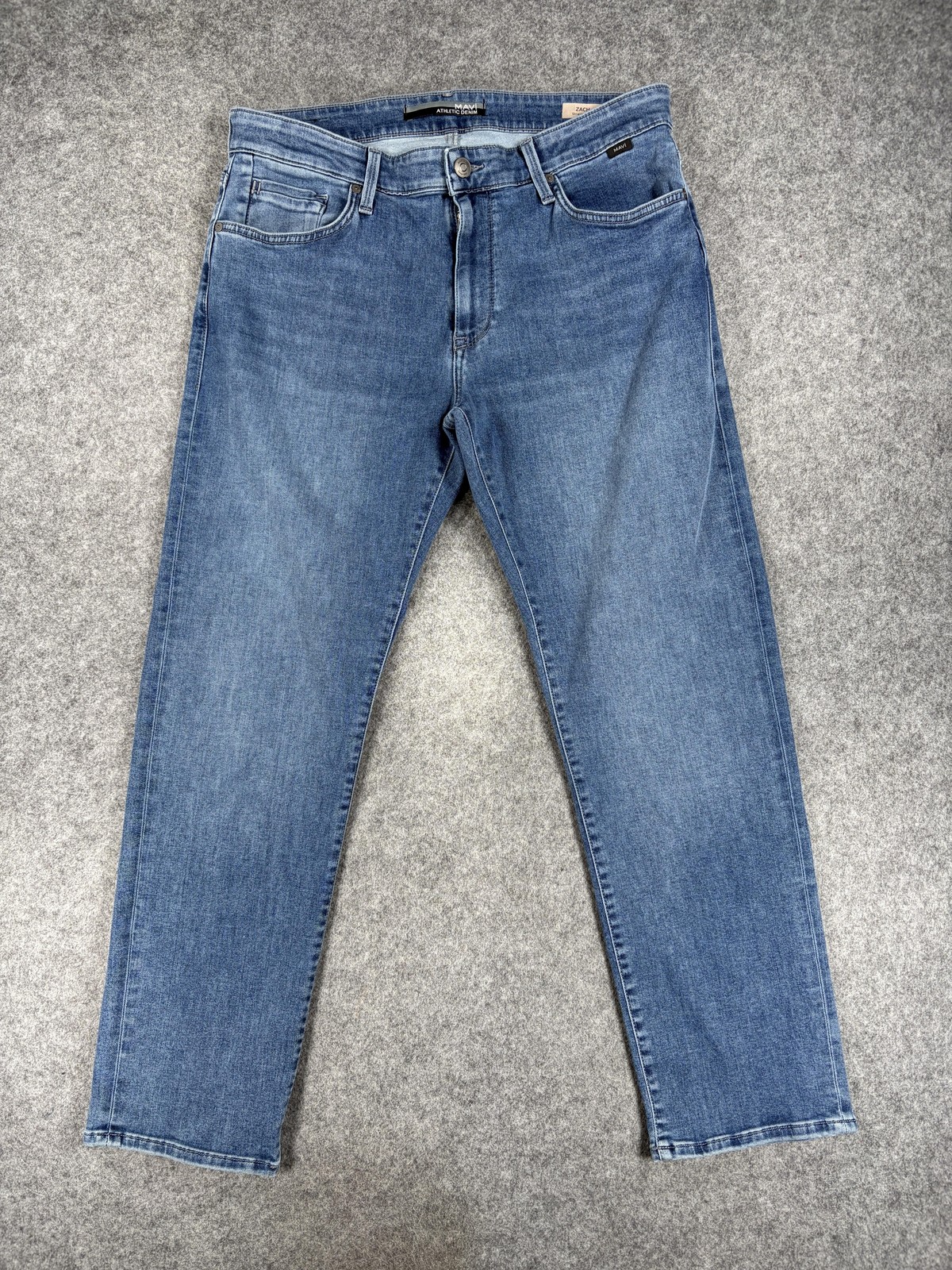 Mavi Zach Jeans Mens 34×29 Blue Straight Leg Athletic Denim Stretch Casual Pants