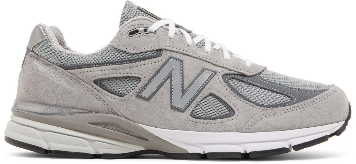 New Balance 990v4 Made in USA Grey Silver U990GR4 Mens US Size 13