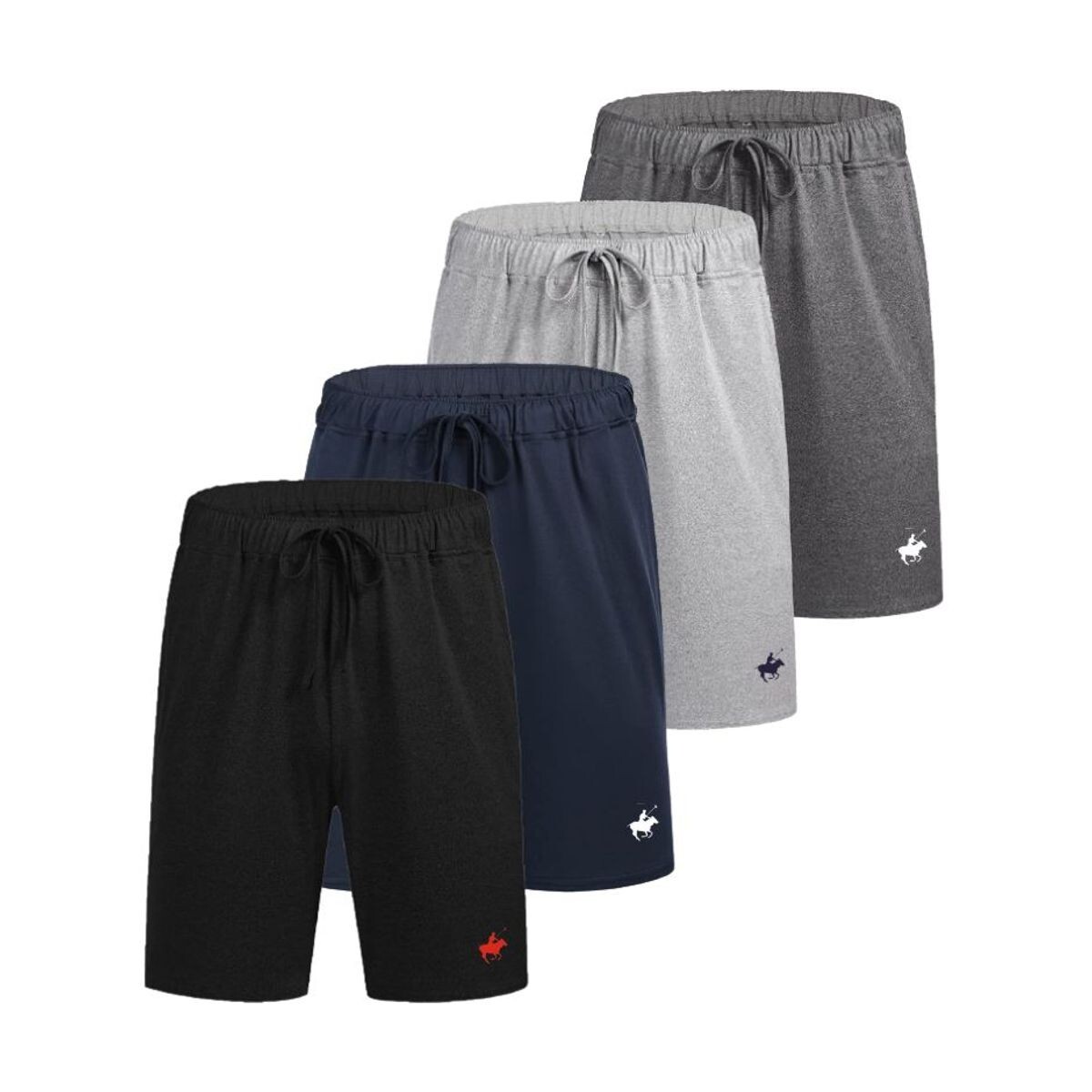 Men’s Lounge Shorts with Pockets (4-Pack)